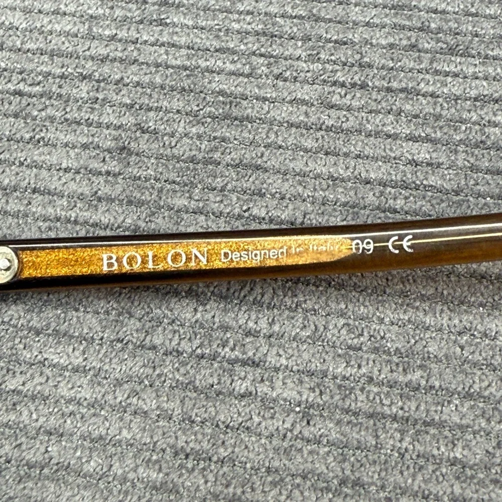 Bolon BJ3069 B20 Brown Amber Cat Eye‎ Y2K Eyeglasses Frames 52-15-145 Italy